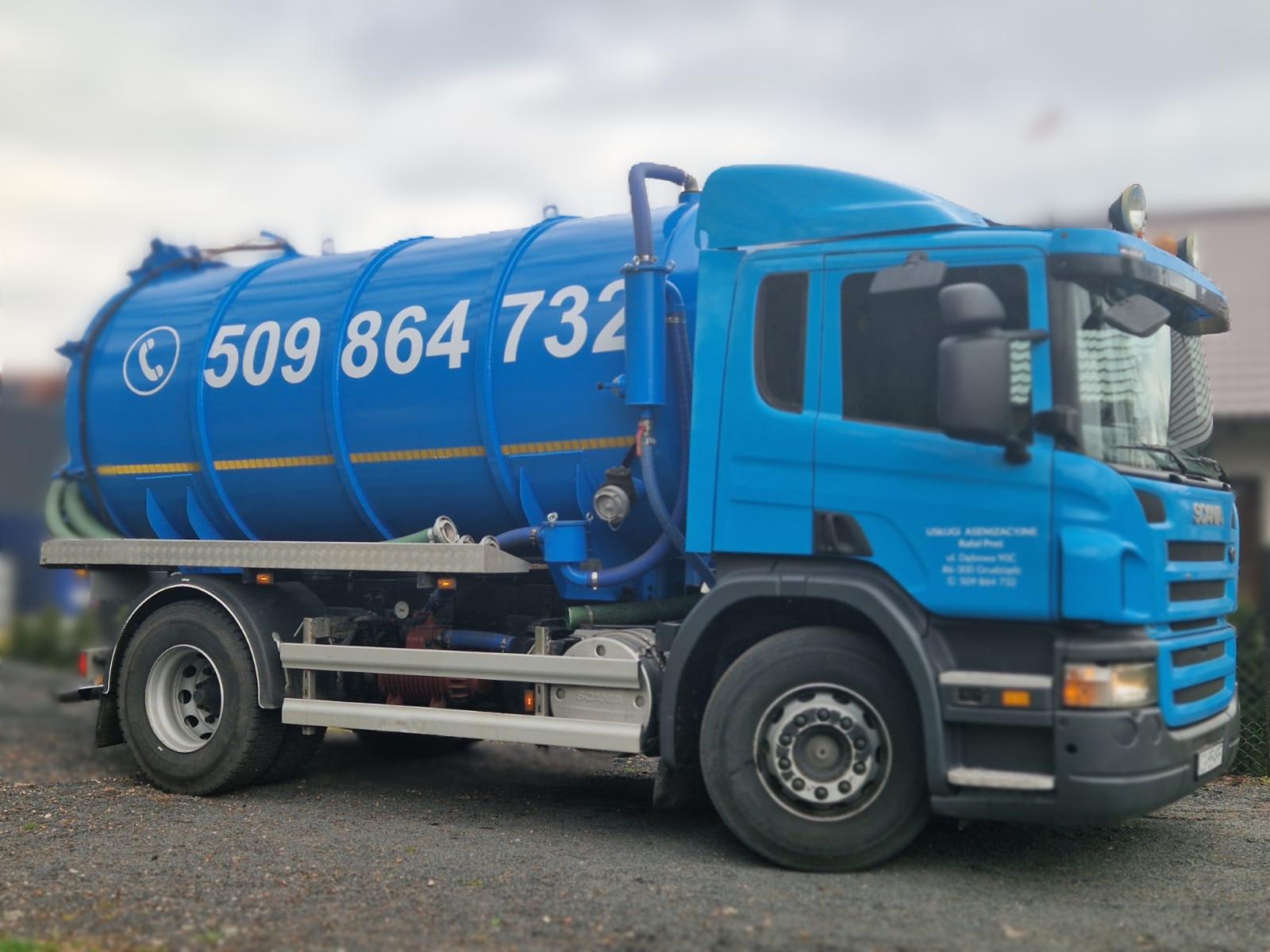 Usługi Asenizacyjne - samochód specjalistyczny